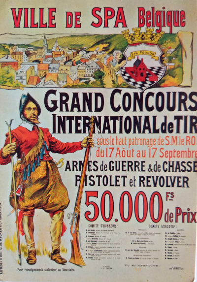 Affiche du Grand Concours International de 1895 (Collection Musées de la Ville d’eaux)