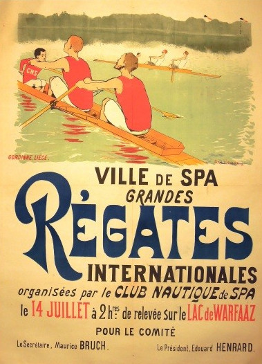 Affiche annonçant les Régates du 14 juillet 1898 (collection privée)