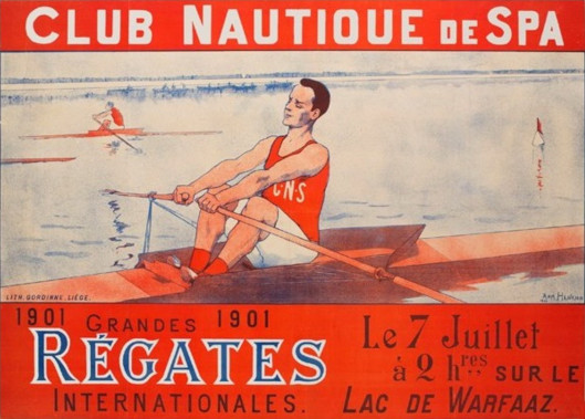 Affiche annonçant les Régates du 7 juillet 1901 (collection privée)