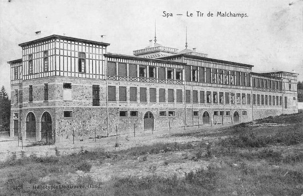 1907 : Le tir de Malchamps, côté champ de tir (carte postale)