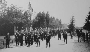 Bataillon de chasseurs éclaireurs de la Garde civique d’Anvers à Malchamps les 18,19 et 20 mai 1907