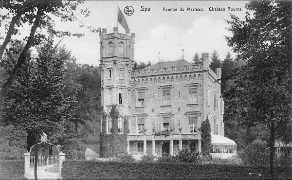 Carte postale (1905) : Le château Rouma construit de 1853 à 1855 par les époux Rouma-Hayemal