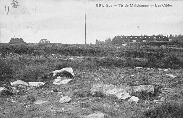 1907 : les cibles du tir de Malchamps  (carte postale)