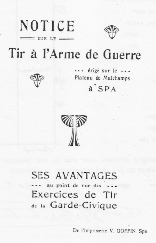 (Extrait de « 150 ans de tir à Spa » J. Lohest)