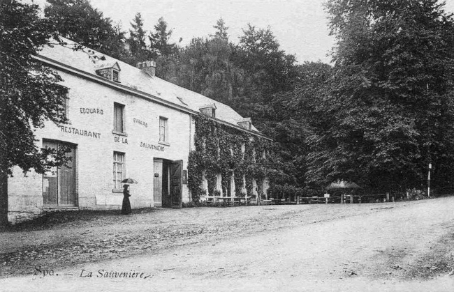 1908 : Restaurant d’Edouard Evrard (carte postale)