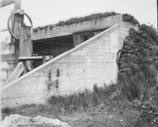 1907 : Mécanisme de transmission pour cibles sur cadres mobiles (photo collection Fonds Body)